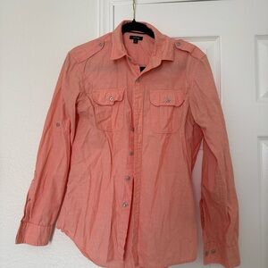 Apt. 9 Coral Casual Button Down Shirt
